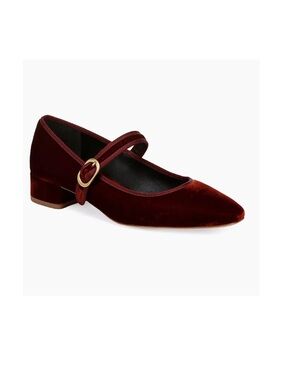 Veronica Beard Cade Velvet Mary Jane Ballet
Pump Red Ochre size 8 
$300 NEW